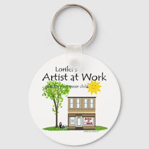 Artist at Work Keychain
