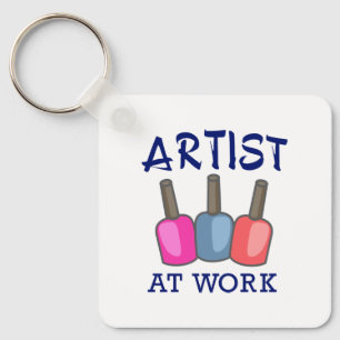 Artist at Work Keychain
