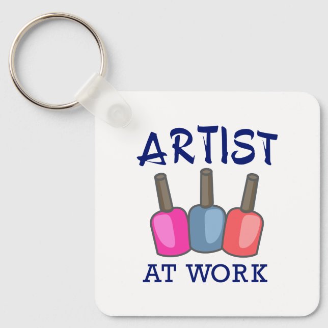 Artist at Work Keychain (Front)