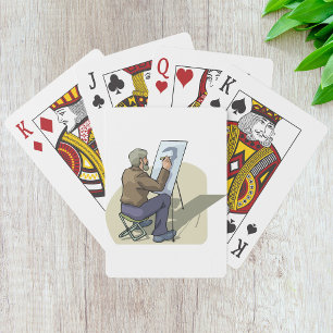 Artist At Work Playing Cards