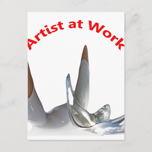 Artist at Work Postcard (Front)