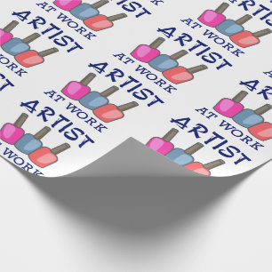 Artist at Work Wrapping Paper