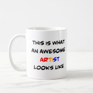 artist, awesome coffee mug