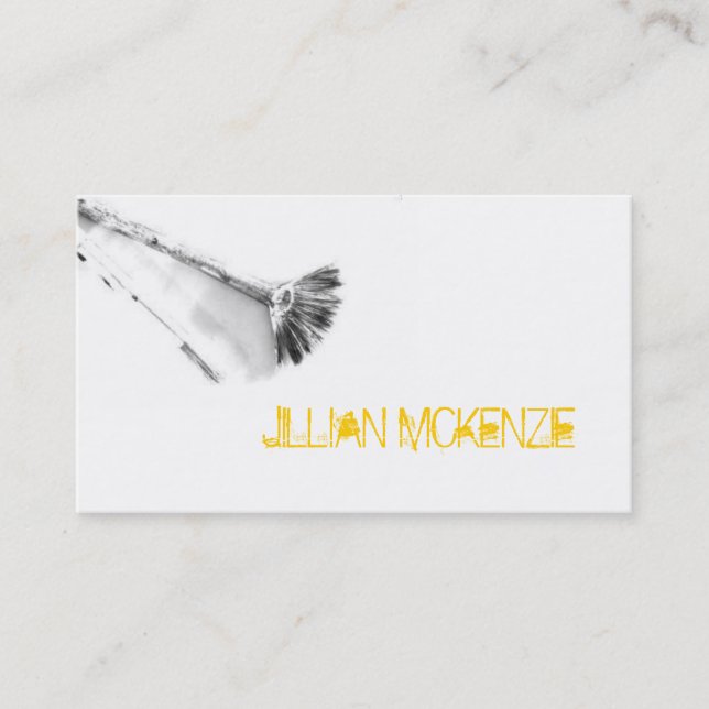 Artist Brush Business Card (Front)