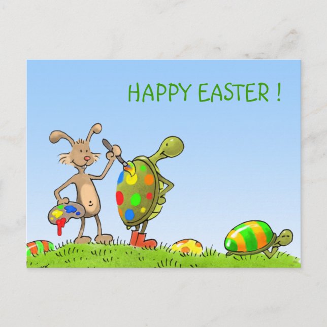 artist bunny postcard (Front)