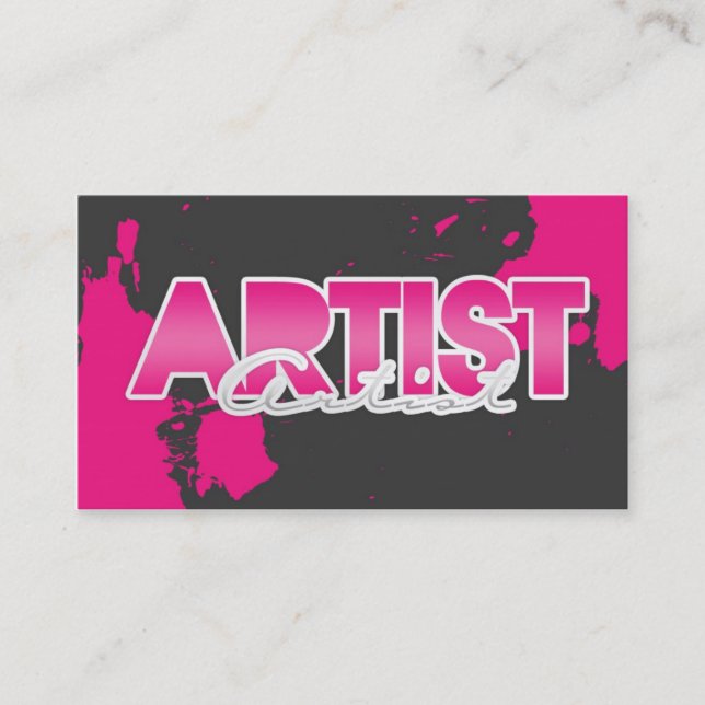 Artist Business Card (Front)