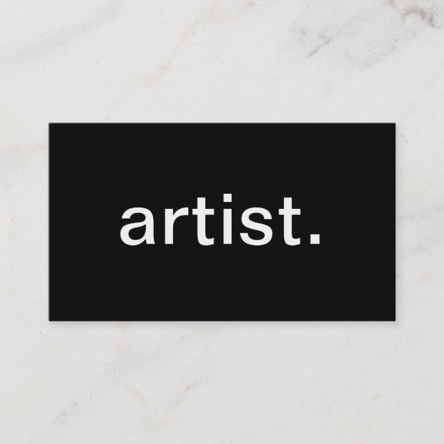 Artist Business Card (Front)