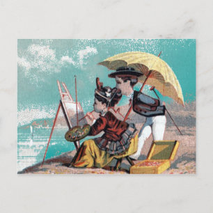 Artist by the Sea Postcard