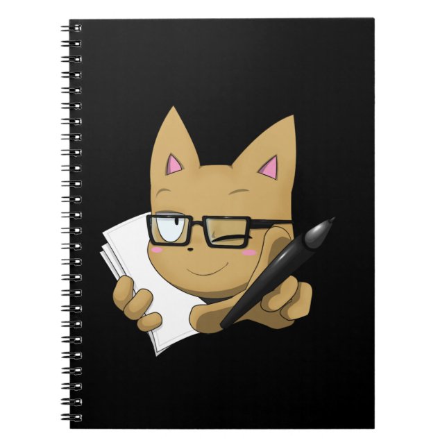 Artist Cat "Without Black Block" Notebook (Front)