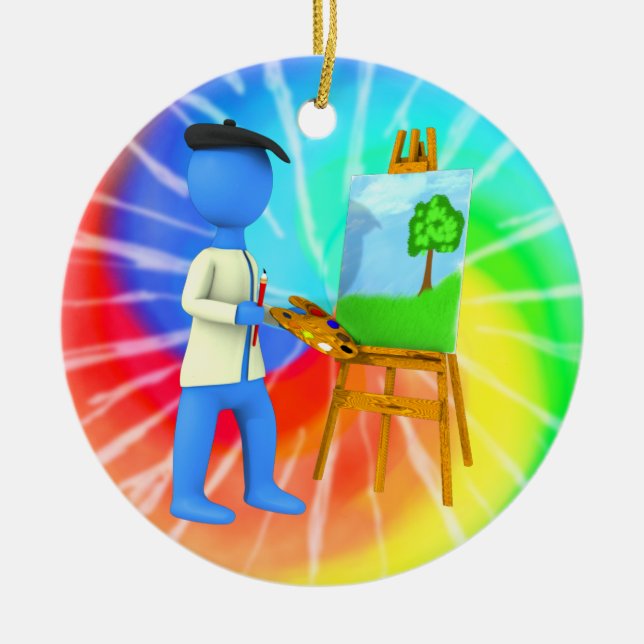 Artist Ceramic Ornament (Front)