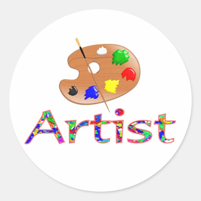 Artist Classic Round Sticker (Front)