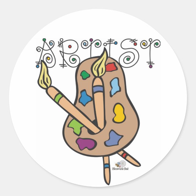 Artist Classic Round Sticker (Front)