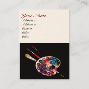 ARTIST COLOR PALETTE / Painter,Fine Art Materials Business Card