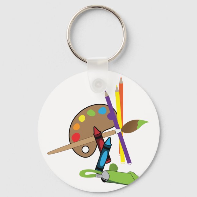 Artist Colour Pallet Keychain (Front)