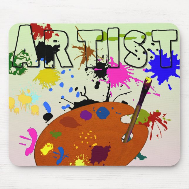 Artist Colourful Mousepad (Front)