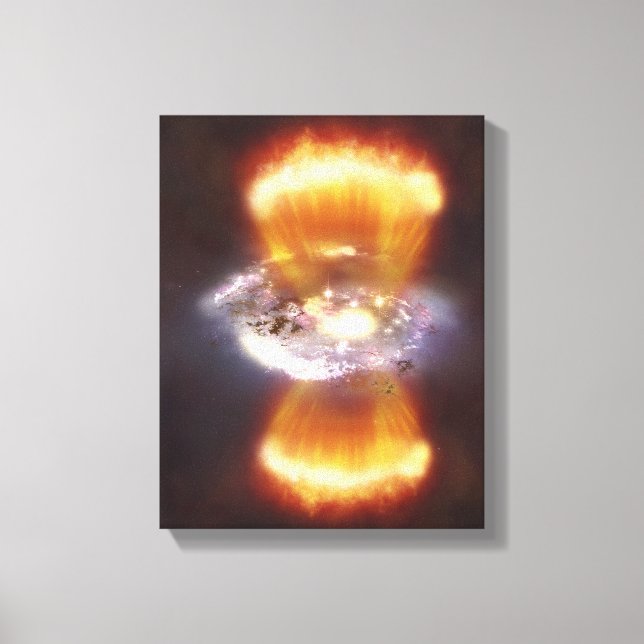 Artist concept of a galaxy canvas print (Front)