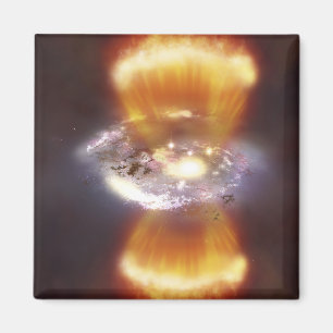 Artist concept of a galaxy magnet