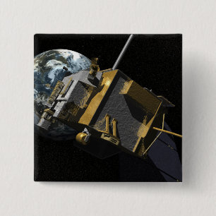 Artist Concept of the Lunar Reconnaissance Orbi 2 2 Inch Square Button