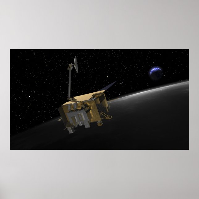 Artist Concept of the Lunar Reconnaissance Orbi 2 Poster (Front)