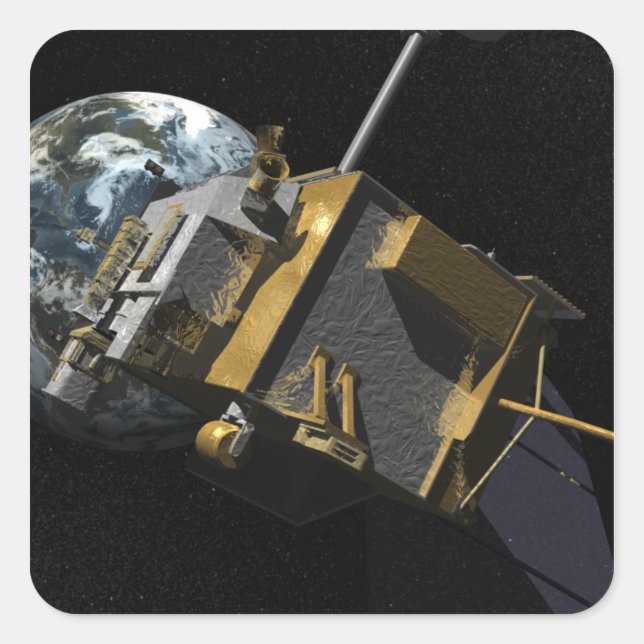 Artist Concept of the Lunar Reconnaissance Orbi 2 Square Sticker (Front)