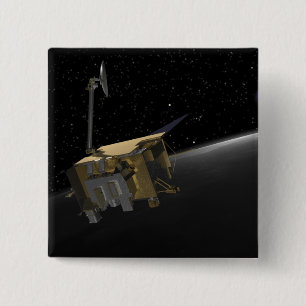 Artist Concept of the Lunar Reconnaissance Orbi 4 2 Inch Square Button