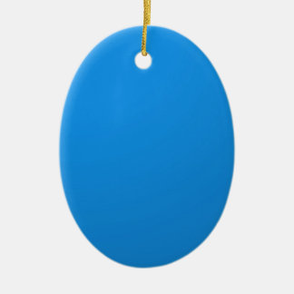 Artist Created Blue Colour Shade :Add txt n image Ceramic Ornament