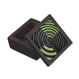 ARTist Created Green Space Acrylic Finish Jewelry Box
