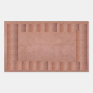 Artist created Metallic COPPER Colour Sheet Sticker