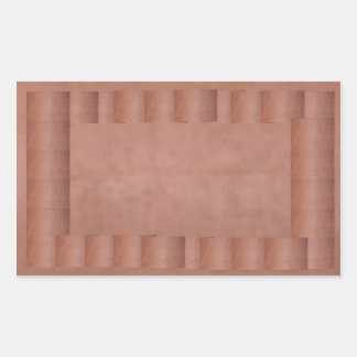 Artist created Metallic  COPPER Colour Sheet Sticker