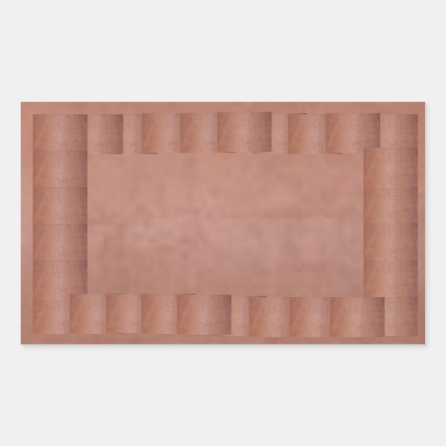 Artist created Metallic  COPPER Colour Sheet Sticker (Front)