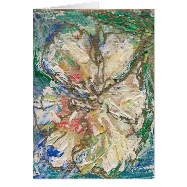 Artist designed card "La fleur" (Front)