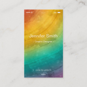 Artist / Designer - Simple Generic Flat UI Style Business Card