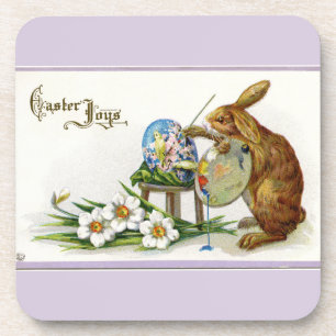 Artist Easter Bunny Lavender Coaster