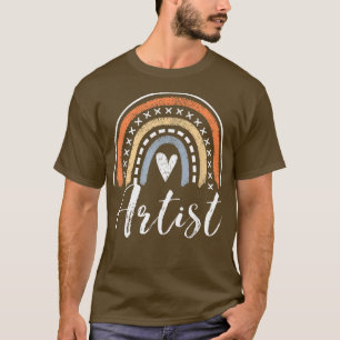 Artist Gifts For Women Funny Art Painter Rainbow T-Shirt
