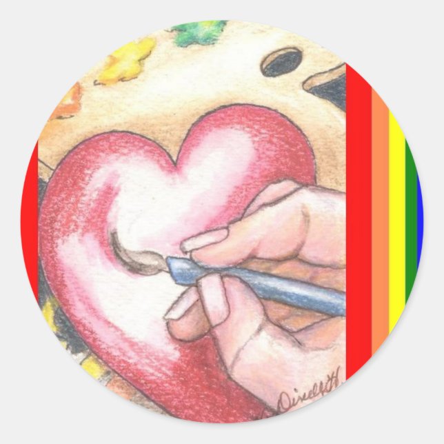 Artist Heart stickers (Front)