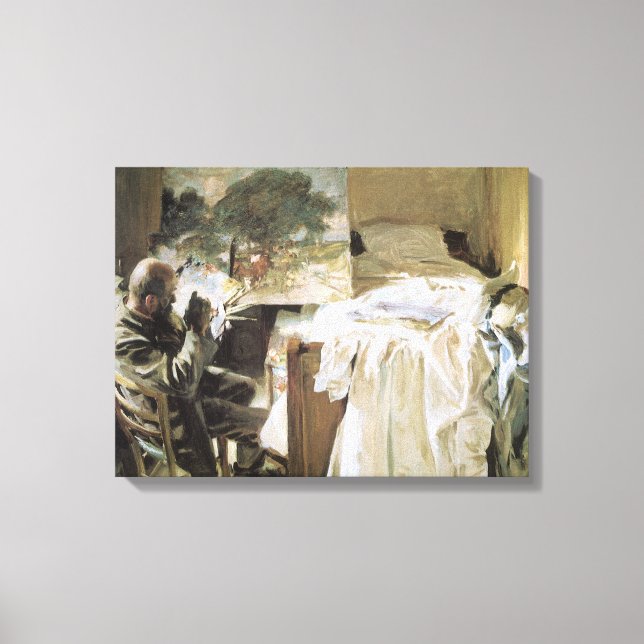 Artist in His Studio by John Singer Sargent Canvas Print (Front)