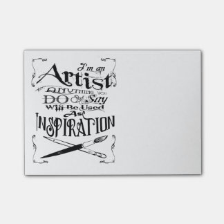 Artist Inspiration Post-it Notes