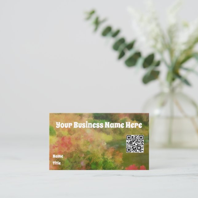 Artist Landscape Business Card (Standing Front)