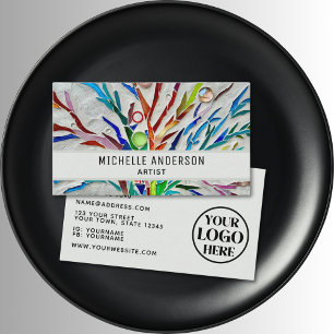Artist Logo Colourful Business Card
