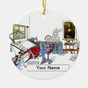 Artist - Male Ceramic Ornament