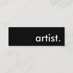 artist. mini business card