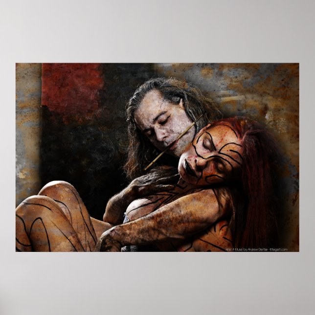 'Artist & Muse' by Andrew Gettler Poster (Front)