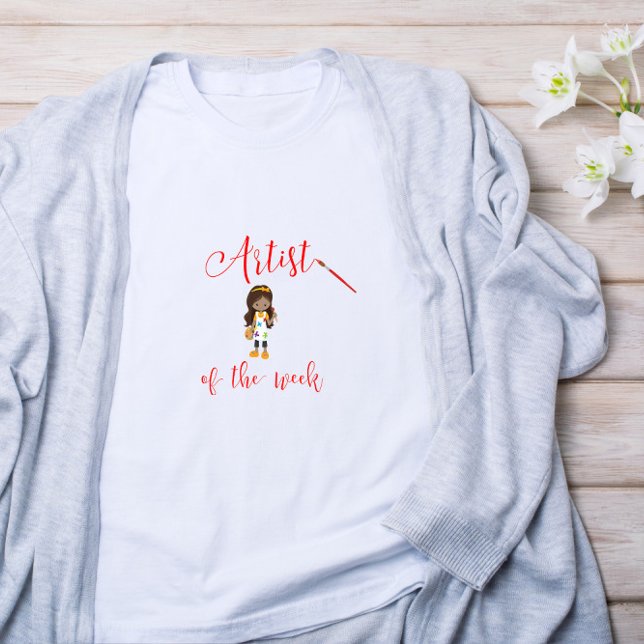 Artist of the Week with Paintbrush T-Shirt (Creator Uploaded)