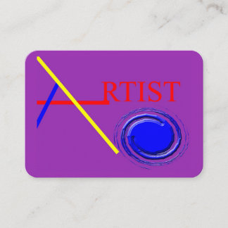 Artist Paint Swirl Business Card