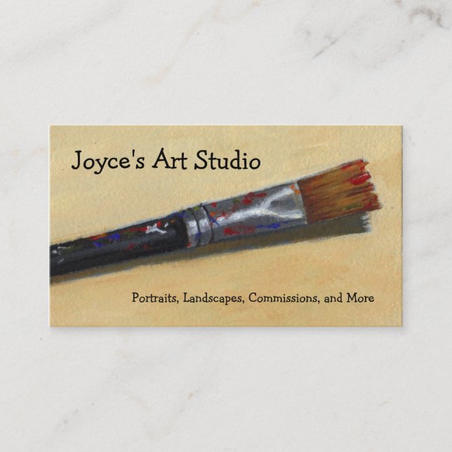ARTIST PAINTBRUSH: BUSINESS CARDS (Front)