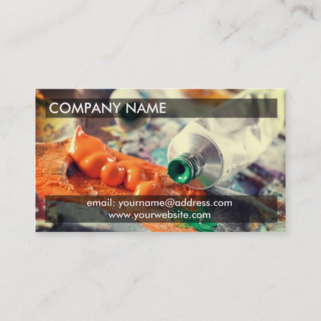 Artist Painter Business Card (Front)