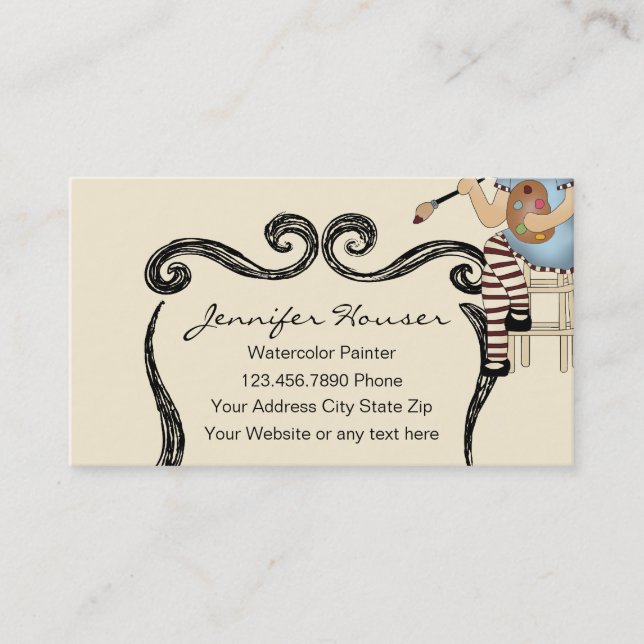 Artist Painter Business Cards (Front)