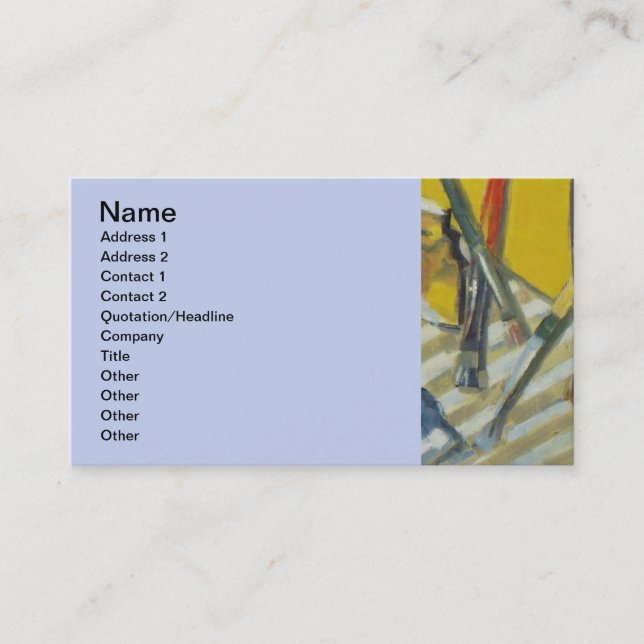 Artist Painter's Palette Colourful Paint  Business Card (Front)