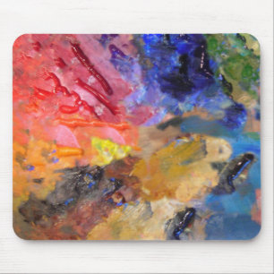 Artist Painter's Palette Colourful Paint  Mouse Pad