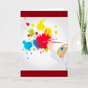 Artist Painting Greeting Cards